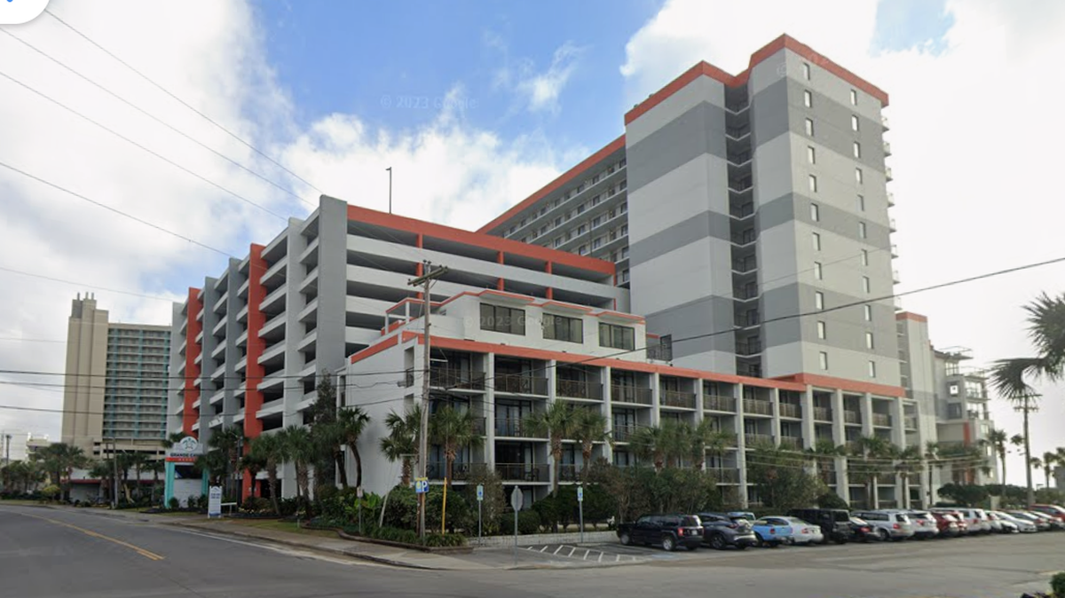 The Grande Cayman Resort, located on the north end of Myrtle Beach, is being sued for negligence after a patron claims in a lawsuit he slipped and fell on a pile of vomit.