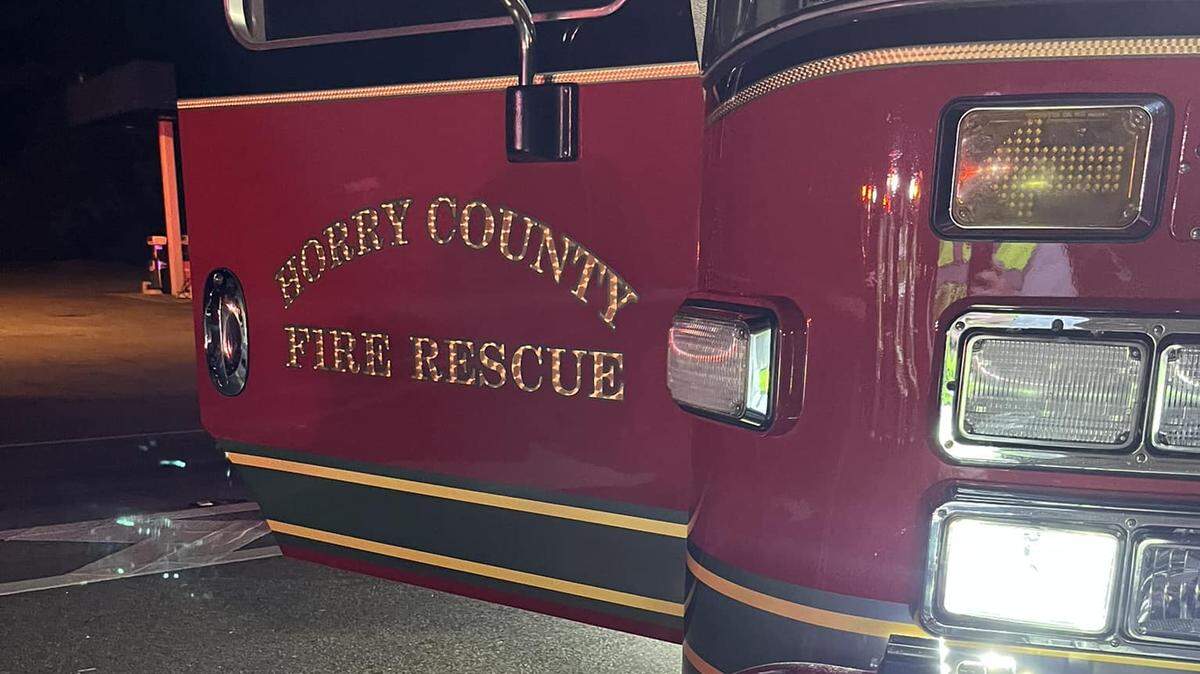 Horry County Fire Rescue responded to a car crash on Oct. 19 around 5:45 a.m. The driver died on the scene.