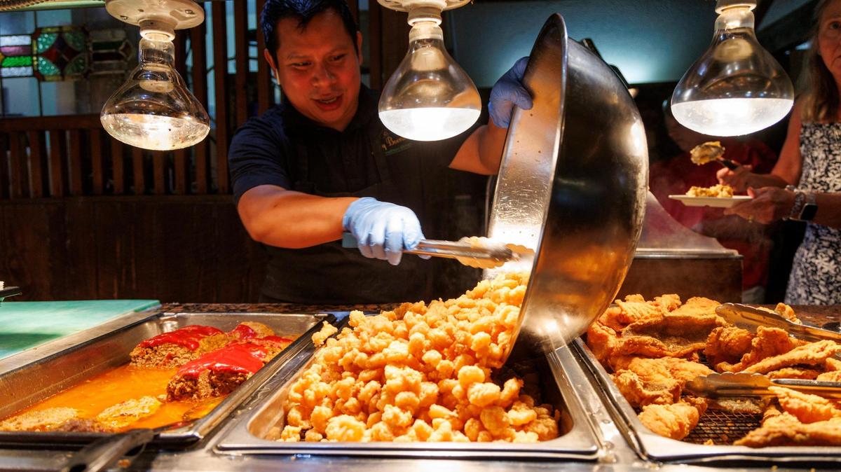 Southern buffets are a popular style of restaurant in the Myrtle Beach area, and the South in general. Judy Boone’s Family Kitchen in Murrells Inlet, SC serves traditional Southern food, like fried chicken and collard greens, in an all-you-can-eat format. July 8, 2025.