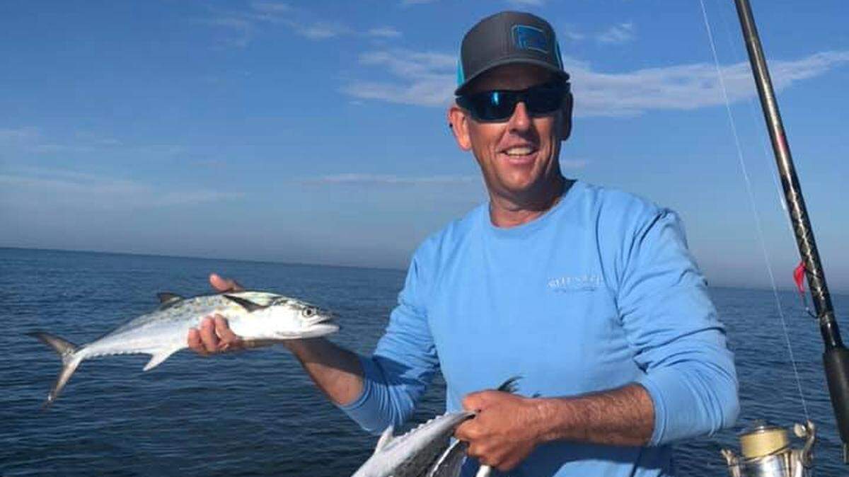 Capt. Jeff Maples of Reel Salty Charters in Murrells Inlet shows proof earlier this week that Spanish mackerel have arrived for the season.