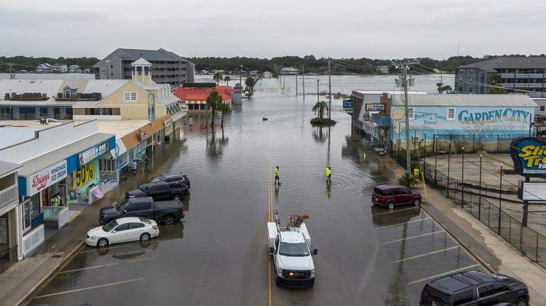 Photos: King tides flood Garden City