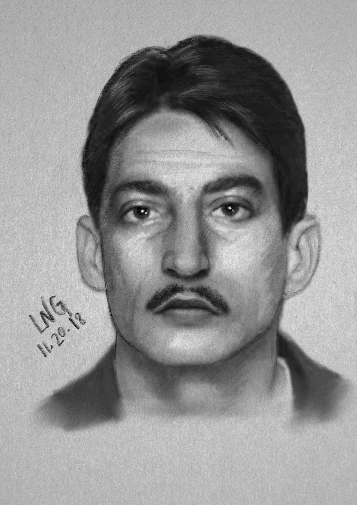 A sketch of a person of interest in a 1980 Horry County murder.
