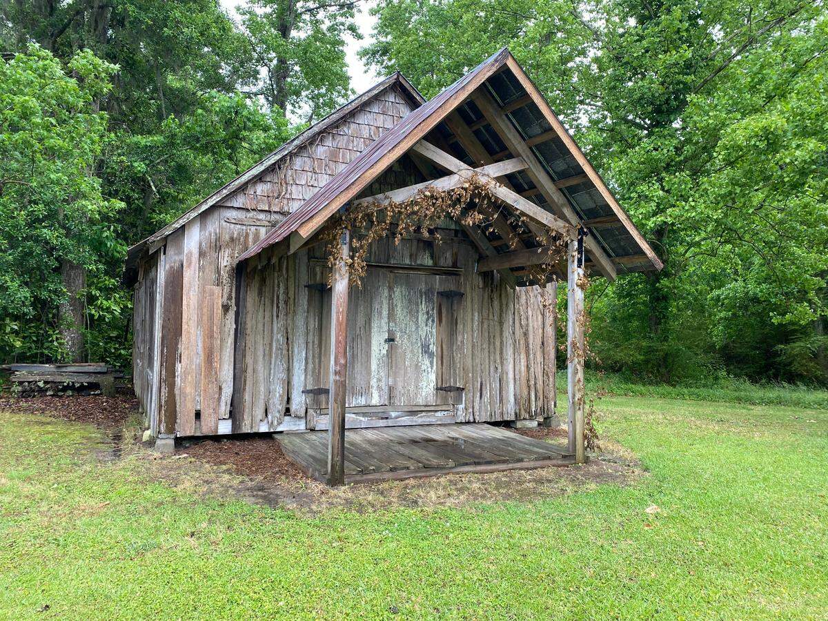 A pack house used as part of the tobacco harvest on Sidney Thompson’s farm in Bucksville.