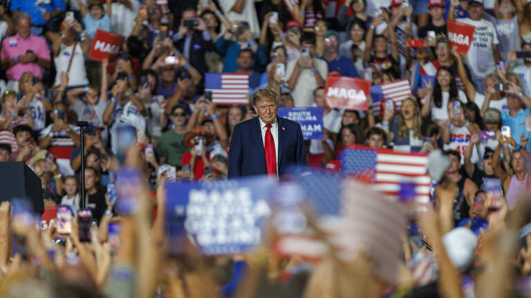 Photos: President Trump campaigns for Sen. Darline Graham in Myrtle Beach, SC