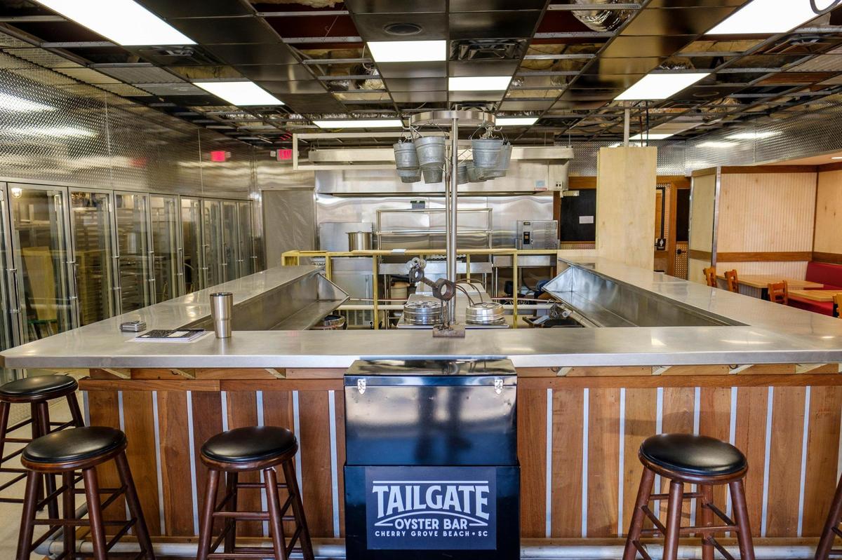 The owners of Tailgate Oyster Bar at 513 Sea Mountain Highway in North Myrtle Beach hope to open in October. In addition to the raw and steamed oysters, the restaurant decor will feature classic car tailgates and bumpers, an old-school jukebox and photos of Grand Strand music and dance venues from the past. Sept. 28, 2021.