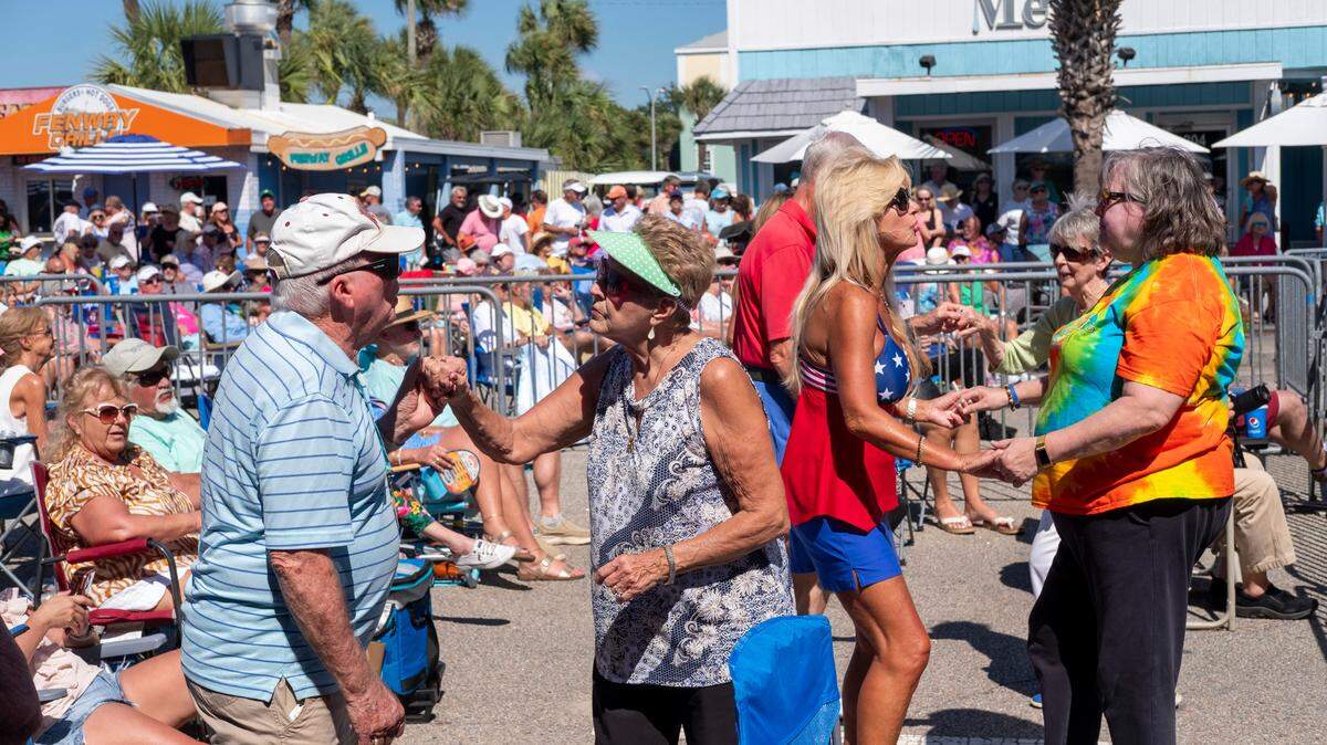 Hundreds of shag dancers filled the streets and clubs of North Myrtle Beach for the Society of Stranders Fall Migration on Monday, Sept. 18, 2023.