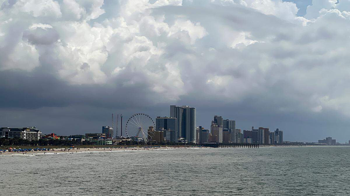 Watch Hurricane Debby conditions from on these Myrtle Beach SC area live beach cams
