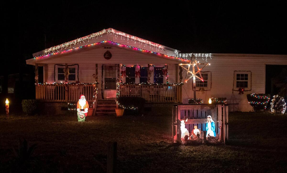 The Freemont subdivision in Longs has been lit in Christmas lights with residents hoping to spread holiday cheer to a neighborhood that has been trouble by violence and the spread of COVID-19 this year. December 17, 2020.