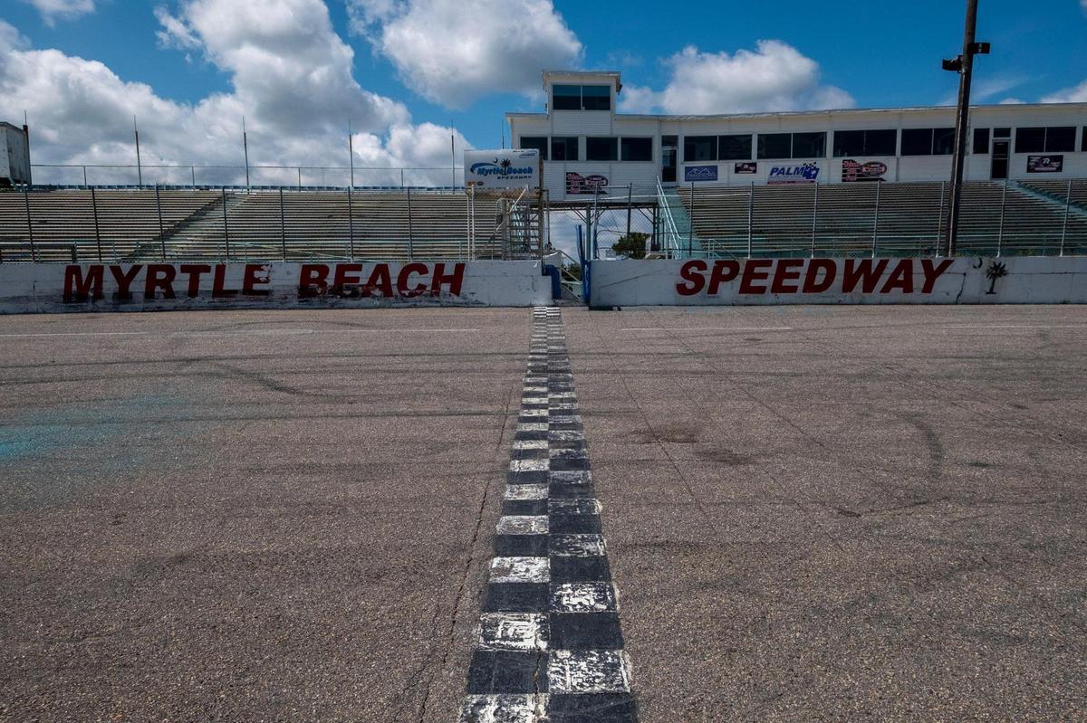 Built in 1958, the Myrtle Beach Speedway, with a history of hosting famous both local and famous Nascar drivers and community events, will be closing after the final race is held there on Saturday night. The track has been sold to a housing and commercial developer. August 12, 2020.
