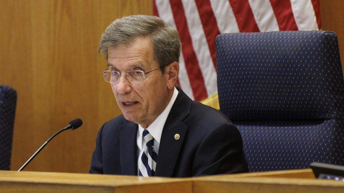 Mark Kruea presides over Myrtle Beach City Council in his first meeting after being sworn in on Tuesday. He is the city's first new mayor in eight years. Jan. 13, 2026.