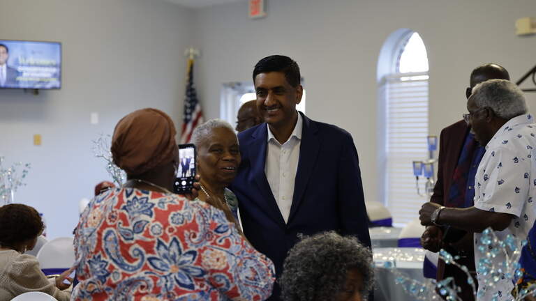 Why did this well-known California Democratic congressman speak in Horry County?