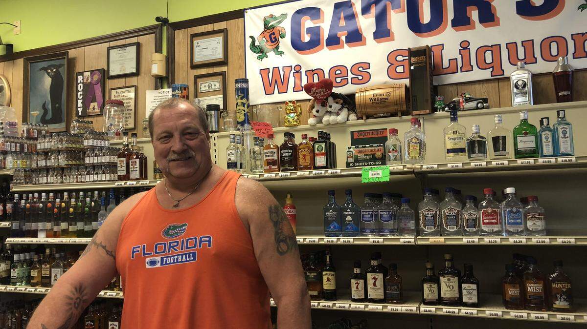 Robert Pereksta opened his Surfside Beach area liquor store as usual Saturday.
