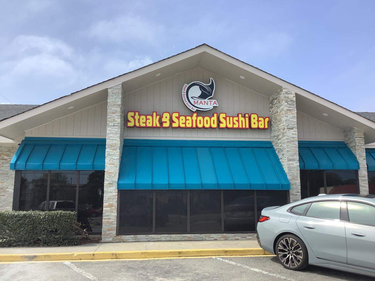 Manta Steak & Seafood Sushi Bar is expected to open this week at 1206 South Kings Highway in Myrtle Beach.