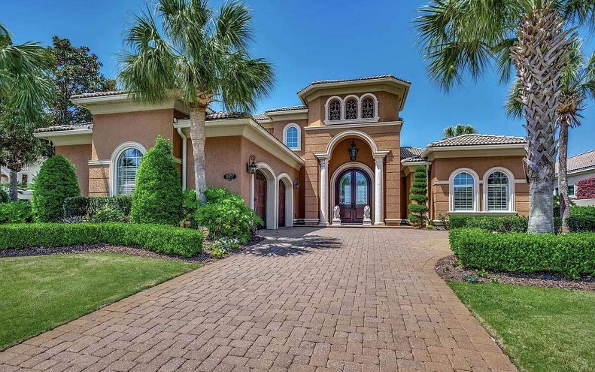 A Mediterranean-style house in the Grand Dunes community of Myrtle Beach is listed on Zillow for $1.6 million.