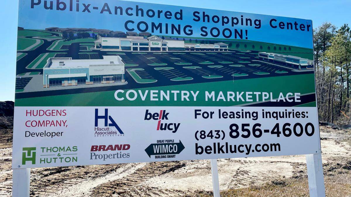 A new Publix grocery store will open in late 2022 in Myrtle Beach’s Market Common neighborhood.