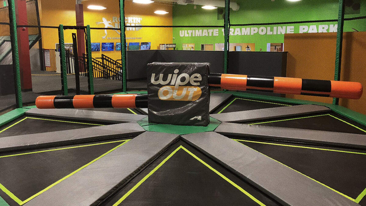 Wipe Out, which lets guests leap, jump and dodge rotating sweeper bars while competing with others, is one of five new activities unveiled Thursday at Rockin’ Jump Myrtle Beach.