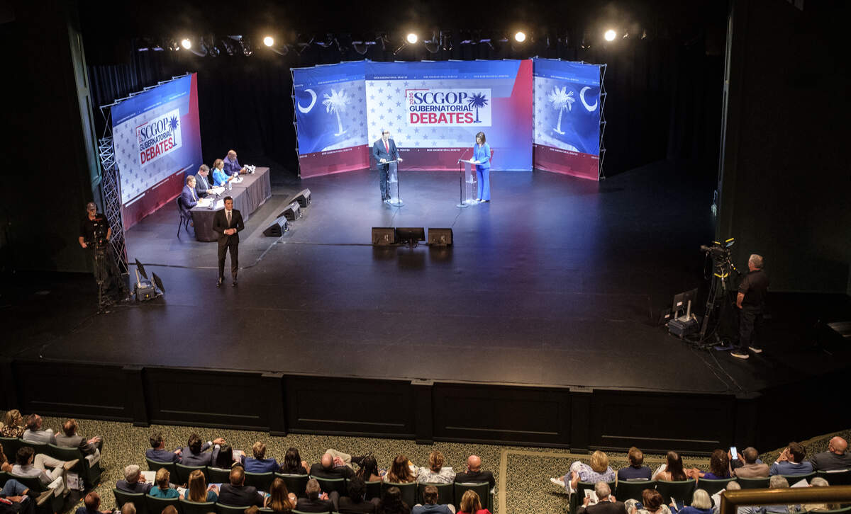A runoff debate between Lieutenant Governor Pamela Evette and Attorney General Alan Wilson was held at Coastal Carolina University in Conway, SC on Tuesday. The debate was hosted by the South Carolina Republican Party and Gray Media and Tourism Works of the Grand Strand. June 16, 2026.