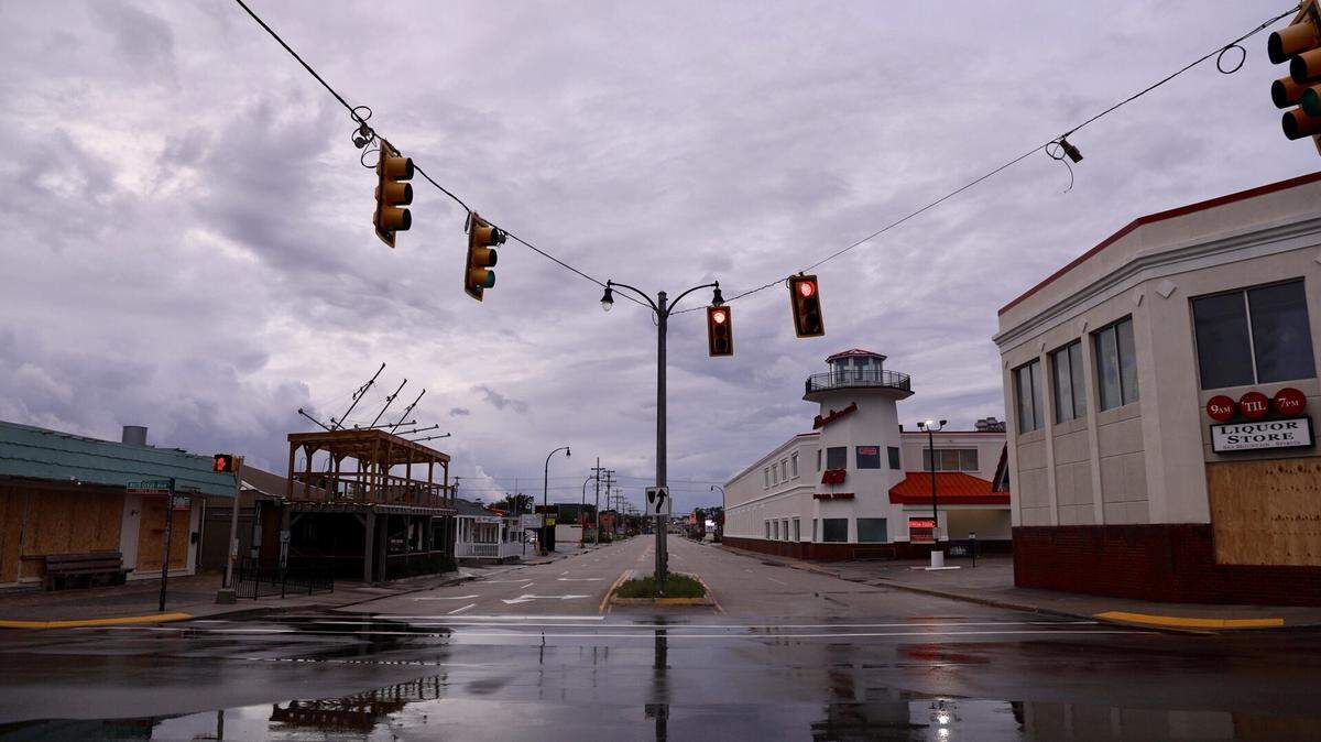 The streets of the Cherry Grove area of North Myrtle Beach were empty when the first night of the city’s curfew began at 7 p.m. Thursday.