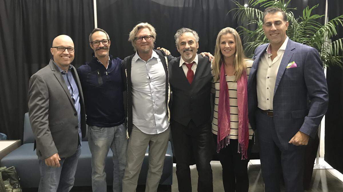 David Feherty (middle right) and Kelly Tilghman (to his right) helped raise money for charities including The First Tee Coastal Carolinas through the inaugural Mentor Cup in late October.