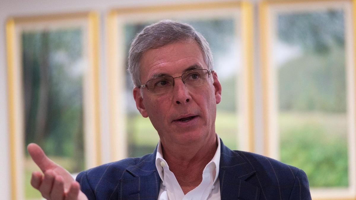 Rep. Tom Rice, a U.S. Congressman from South Carolina’s 7th District speaks in a town hall style meeting in Little River, S.C. on Thursday. February 23, 2022.