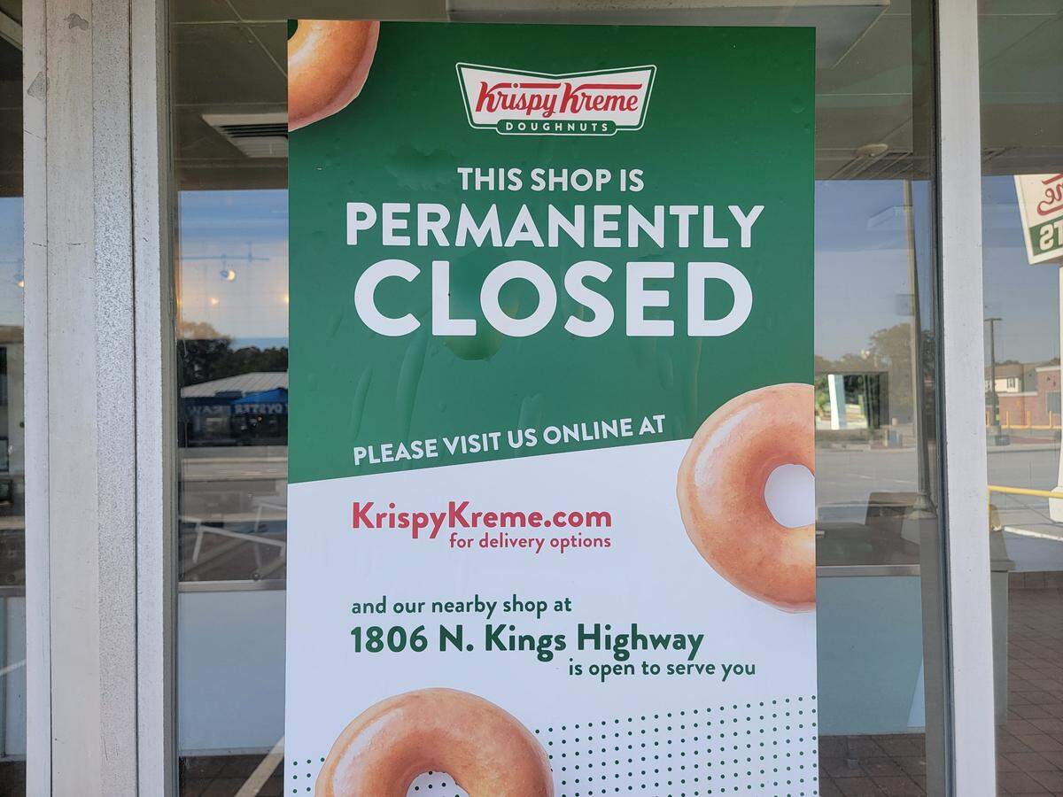 Krispy Kreme on South Kings Highway in Myrtle Beach has closed.