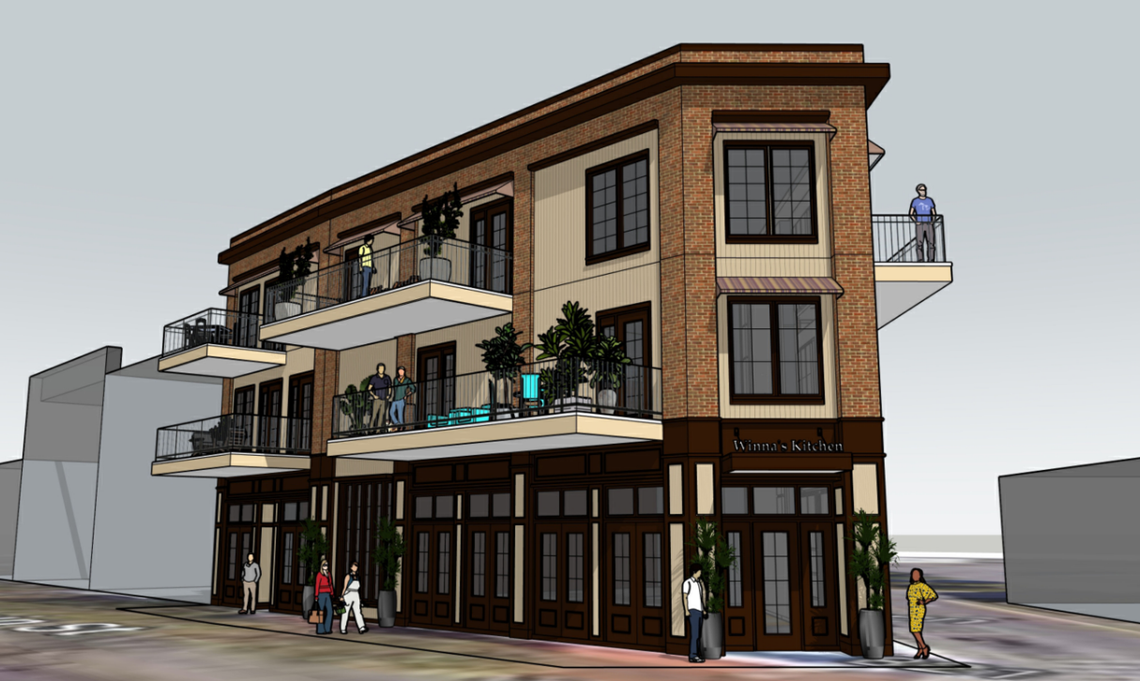 Doyle Architecture is seeking a permit to demolish the existing structure and construct a new building at 819 Main St.
