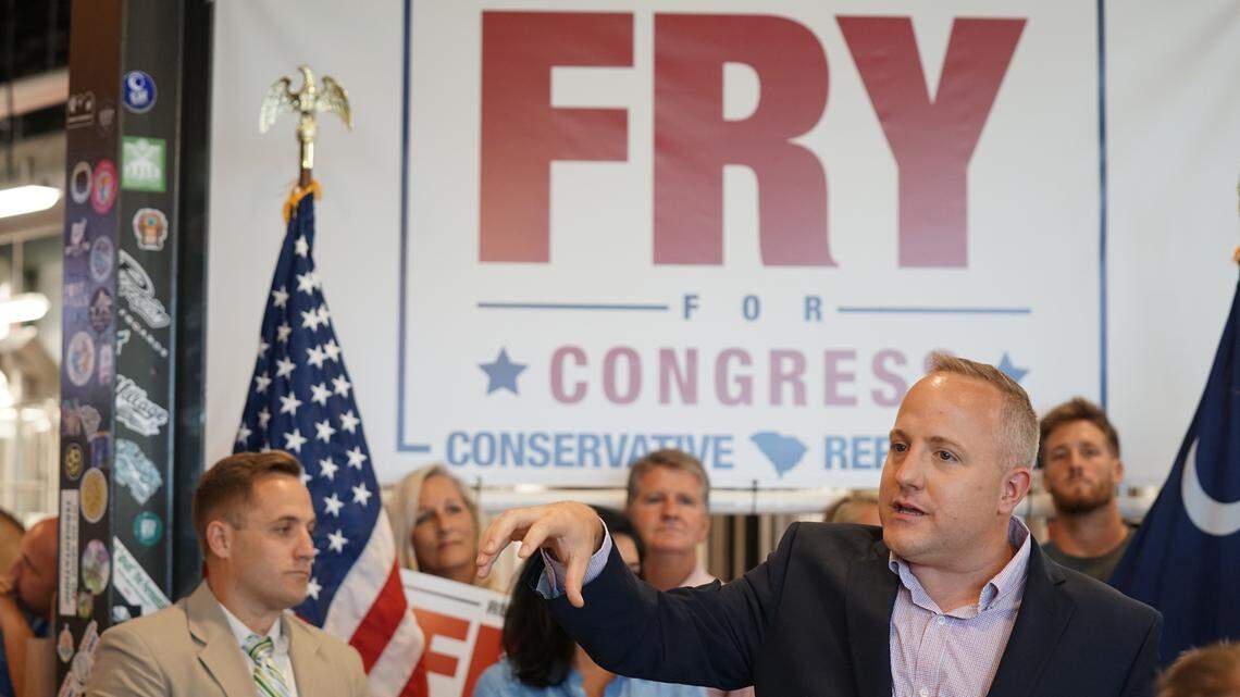 South Carolina Rep. Russell Fry (R-Surfside Beach) announced his camapign for Congress against U.S. Rep. Tom Rice on Thursday at Grand Strand Brewing in Myrtle Beach.