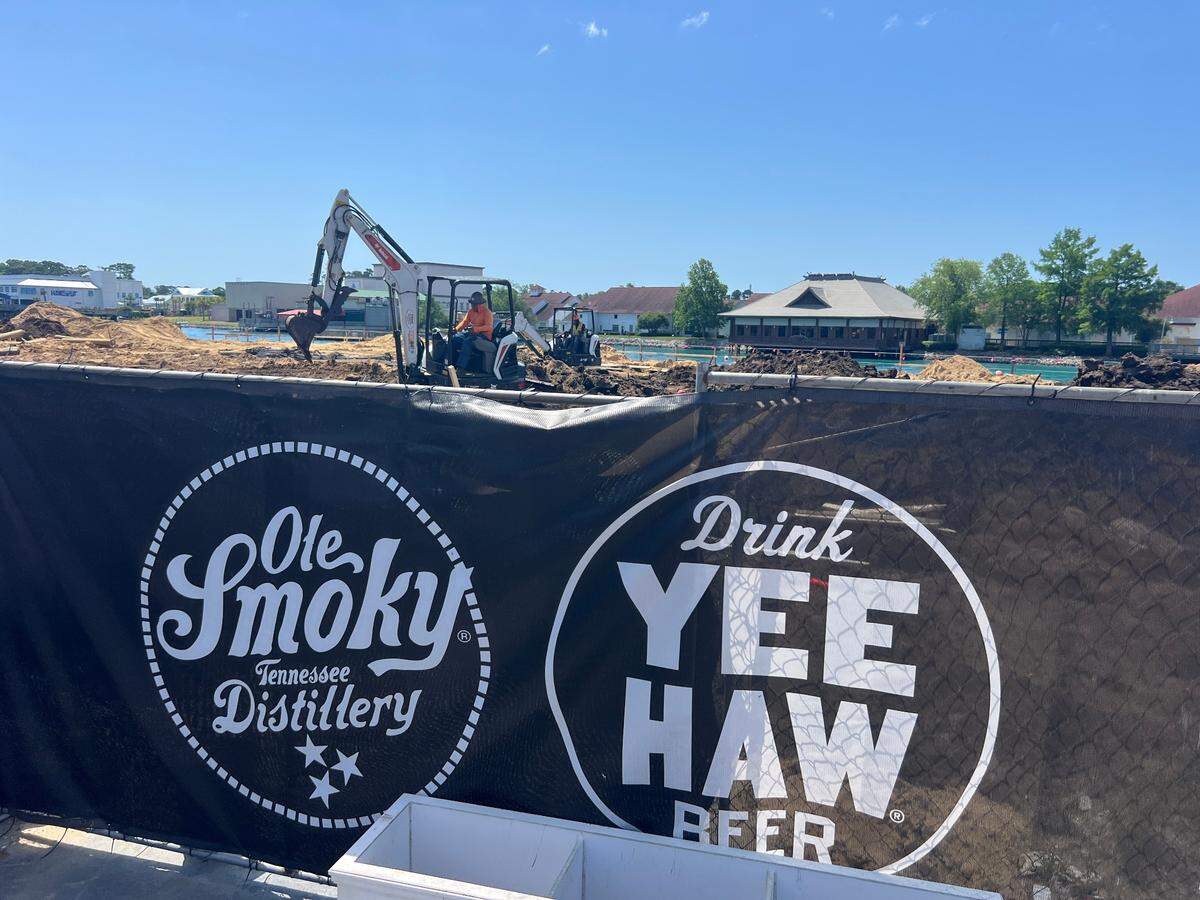 Ole Smoky Distillery and Yee-Haw Brewing Co. have started construction at Broadway at the Beach in Myrtle Beach with plans to open a new distillery and brewery concept in 2026.. April 31, 2025.