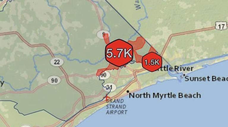 UPDATE: More than 7K lost power in northern Horry County. Here’s what we know