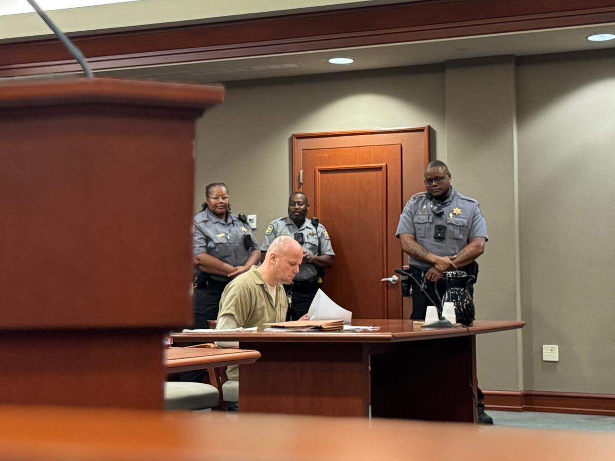 Christopher Dontell will serve 20 years in prison, the maximum sentence for his involvement in the murder of Greg Rice. July 14, 2025.
