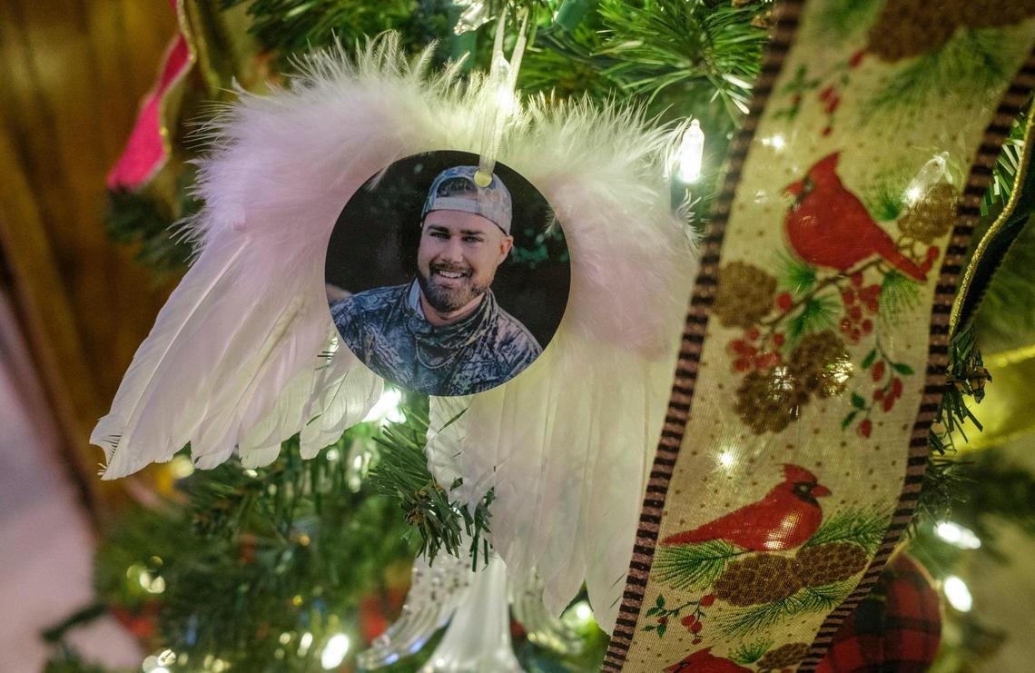 Deborah Spivey, mother of Scott Spivey and his sister Jennifer Foley, discuss audio recordings and text messages they received as part of a wrongful death lawsuit against his two shooters, Weldon Boyd and Kenneth “Bradley” Williams. Scott Spivey was killed in a road rage incident on Sept. 9, 2023 at Camp Swamp Road in Longs, SC. Neither Boyd or Williams were charged in the shooting. March 31, 2025.