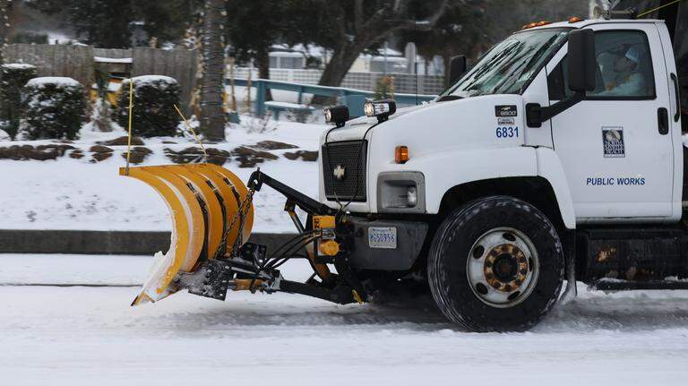 Photos: ‘Bomb Cyclone’ impacts Myrtle Beach bringing snow and frigid temperatures