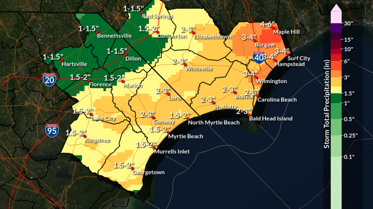 Horry County under flood watch. Will the rain relieve us from a drought?