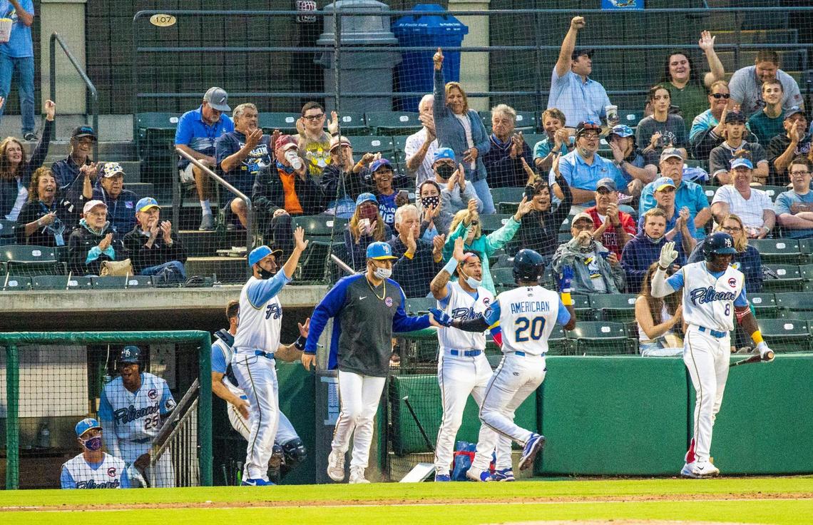 Myrtle Beach Pelican Edmond Americaan scored the first run of the night. The Myrtle Beach Pelicans played their first home game of the 2021 season Tuesday night against the Augusta Green Jackets. The Chicago Cubs Low Class A affiliate did not play in 2020 because of the coronavirus.. May 11, 2021.