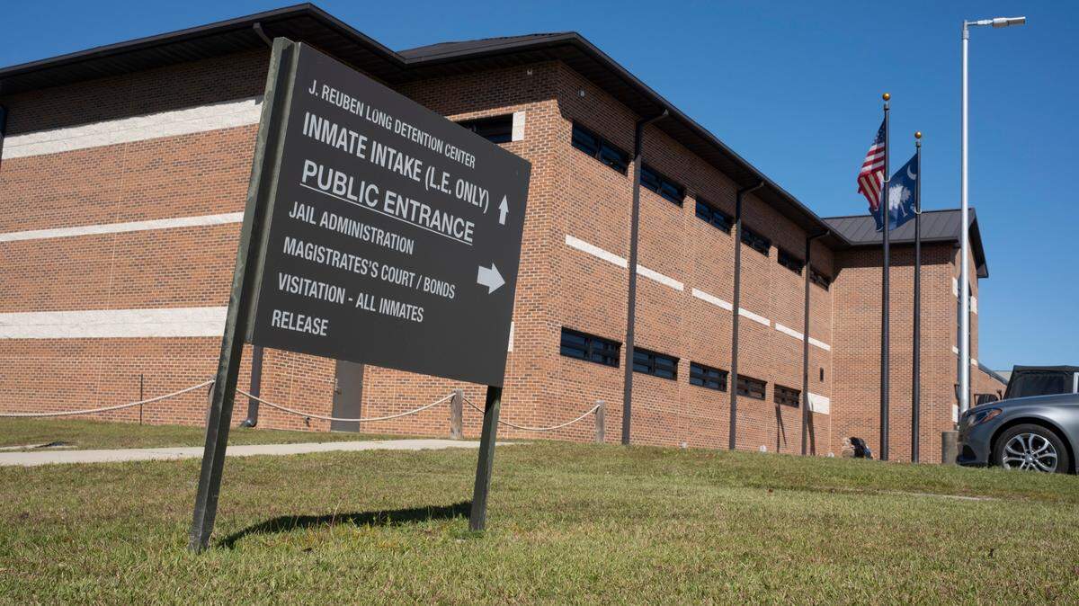A tour of the J. Reuben Long Detention Center on October 12, 2023.
