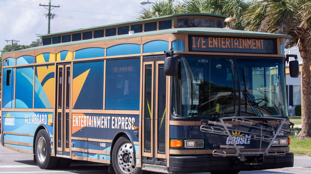 A new Entertainment Express shuttle from public transportation company, Coast RTA, has come to North Myrtle Beach. The shuttle will travel between resorts and attractions.. June 12, 2023.