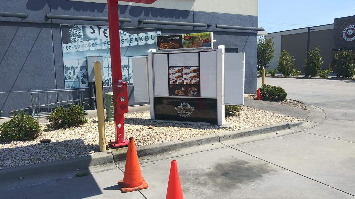 The drive through at the Steak N Shake in Myrtle Beach.