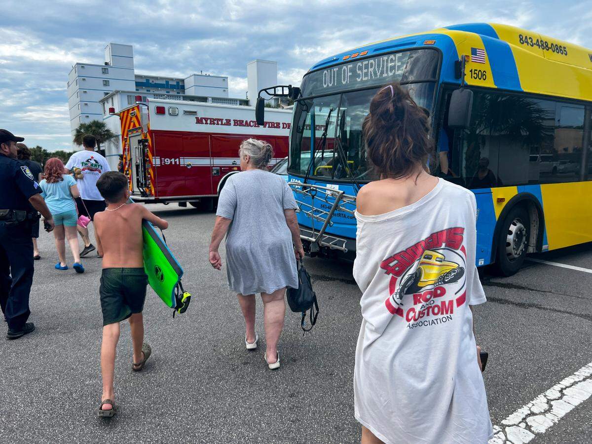 Multiple agencies responded to a fire at Captain Quarter’s Resort early Wednesday morning that resulted in hundreds of visitors evacuated and a portion of Ocean Boulevard shut down. There were no injuries reported among guests but at least three firefighters were treated for dehydration. Aug. 16, 2023.