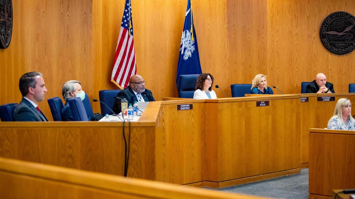 Myrtle Beach City Council met on June 9 for their regularly scheduled meeting, just one day after S.C. Department of Health and Environmental Control labeled Horry County a coronavirus hot spot.