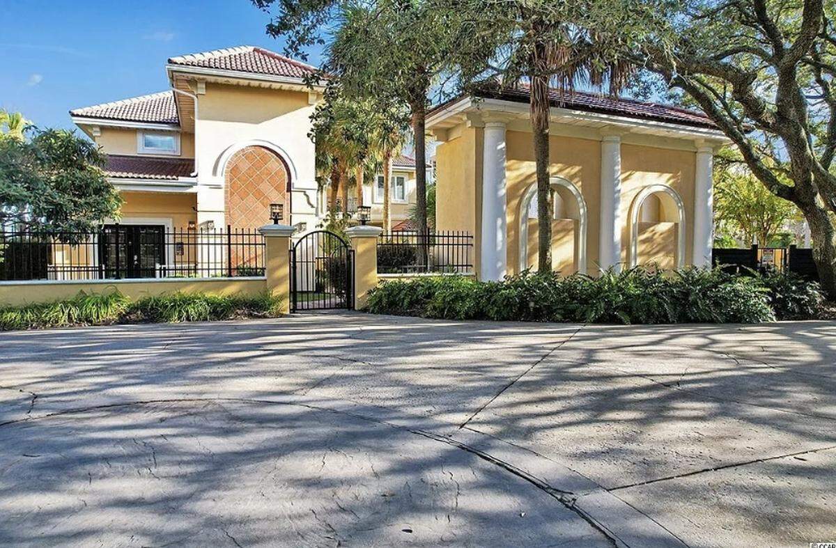 A home in Myrtle Beach’s Golden Mile is listed for sale on Zillow. The $4.2 million property is oceanfront and sits behind two gates.
