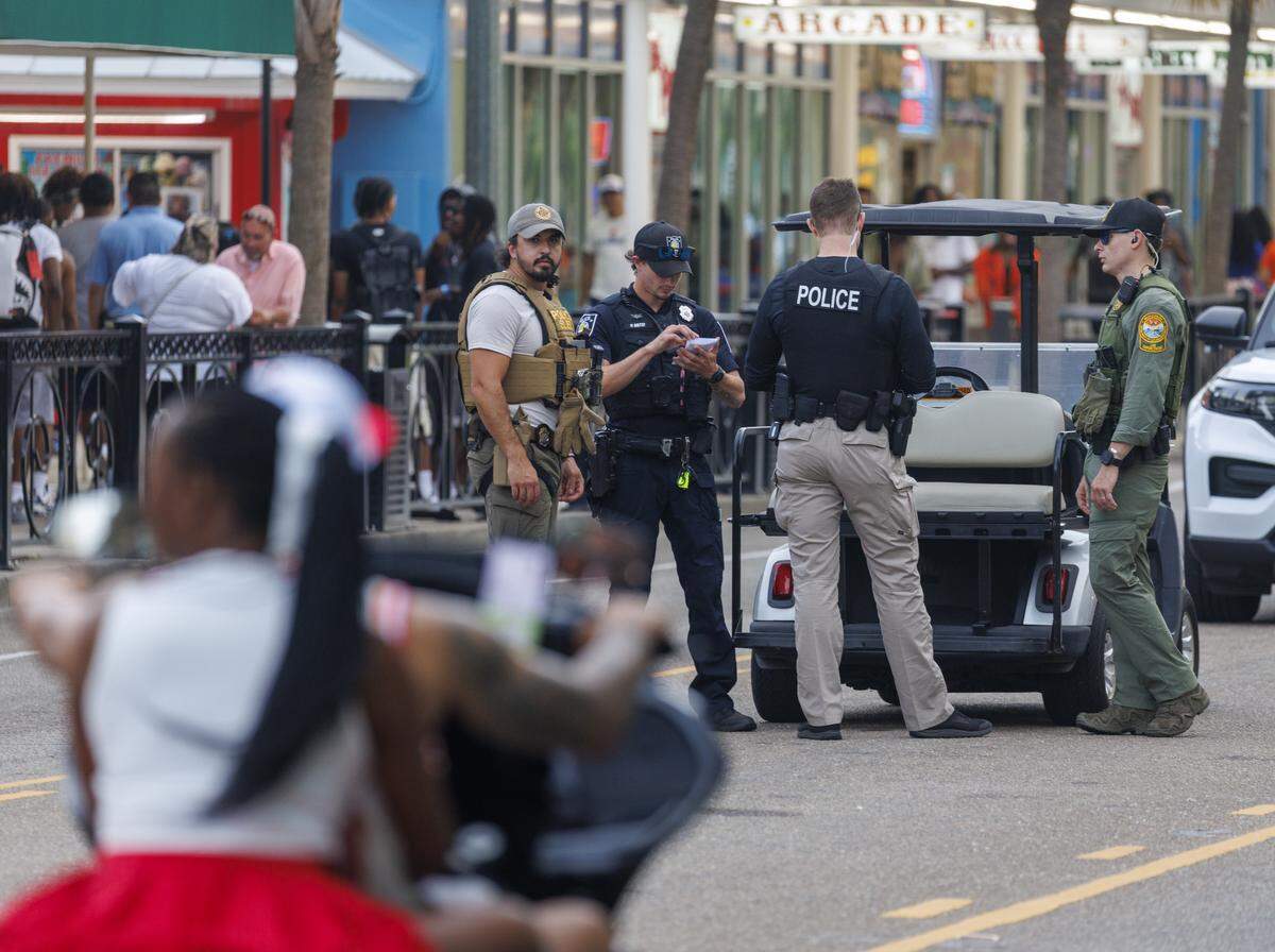 Bikers combined with tourists along the Grand Strand on Friday as Atlantic Beach Bike Fest and the first tourist weekend of the season began on May 22, 2026.