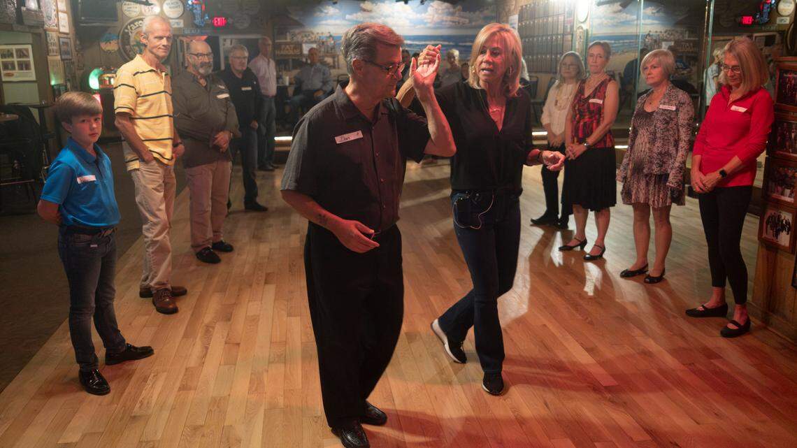 Photos: Shag dance lessons at Fat Harolds in North Myrtle Beach