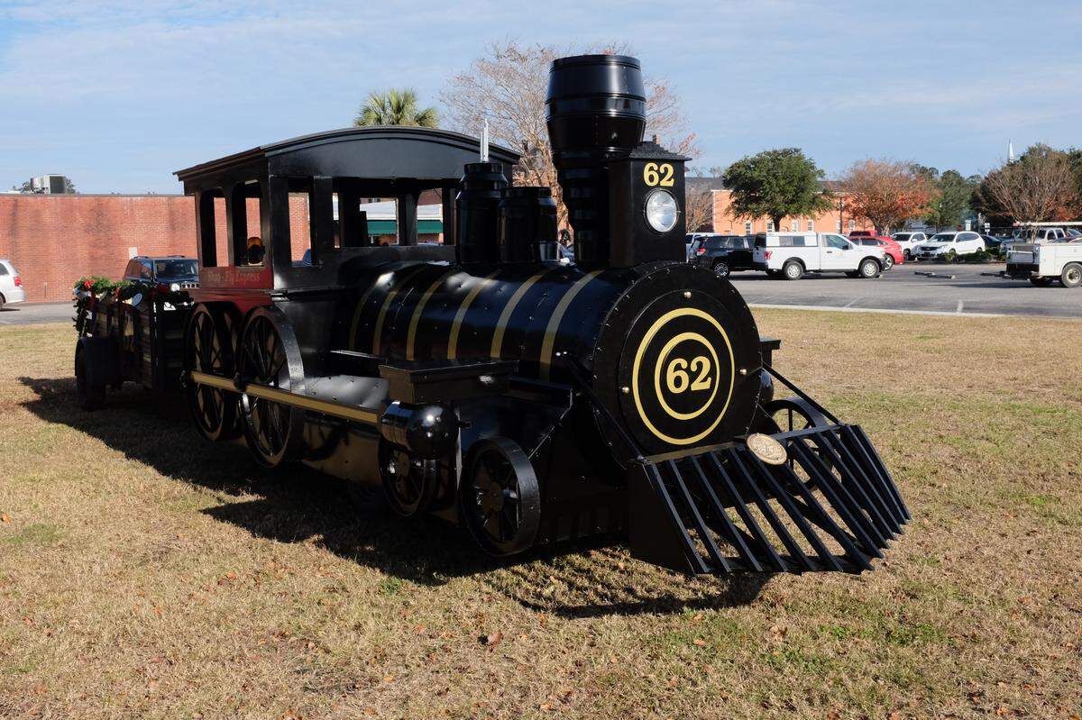 The “Shoo-Fly Express” was built by Conway employees to help city residents celebrate the Christmas season.