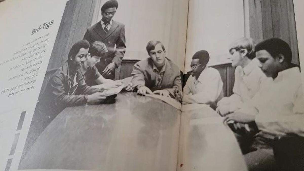 The Bul-Tigs were a new club created during the 1970-71 school year at Conway High School to promote racial harmony as the historically all-white school was integrated with students from the all-Black Whittemore Park High School.