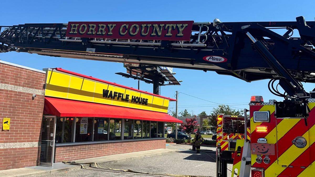 A kitchen fire at a Waffle House in the Socastee area Wednesday, Aug. 14, 2024, caused Horry County Fire Rescue to respond.