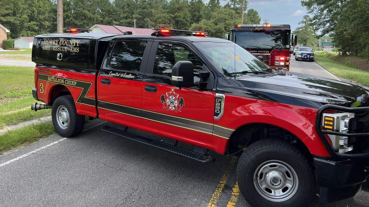 Horry County Fire Rescue and South Carolina Highway Patrol responded to a two-vehicle accident near Conway Thursday morning that left one person dead and another injured.