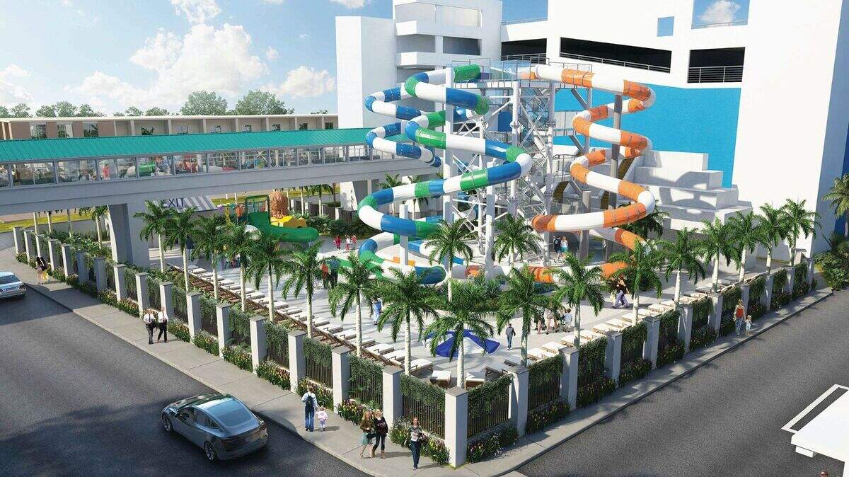 A rendering of Landmark Resort’s new water park, H2OASIS, that is scheduled to open summer 2022 in Myrtle Beach.