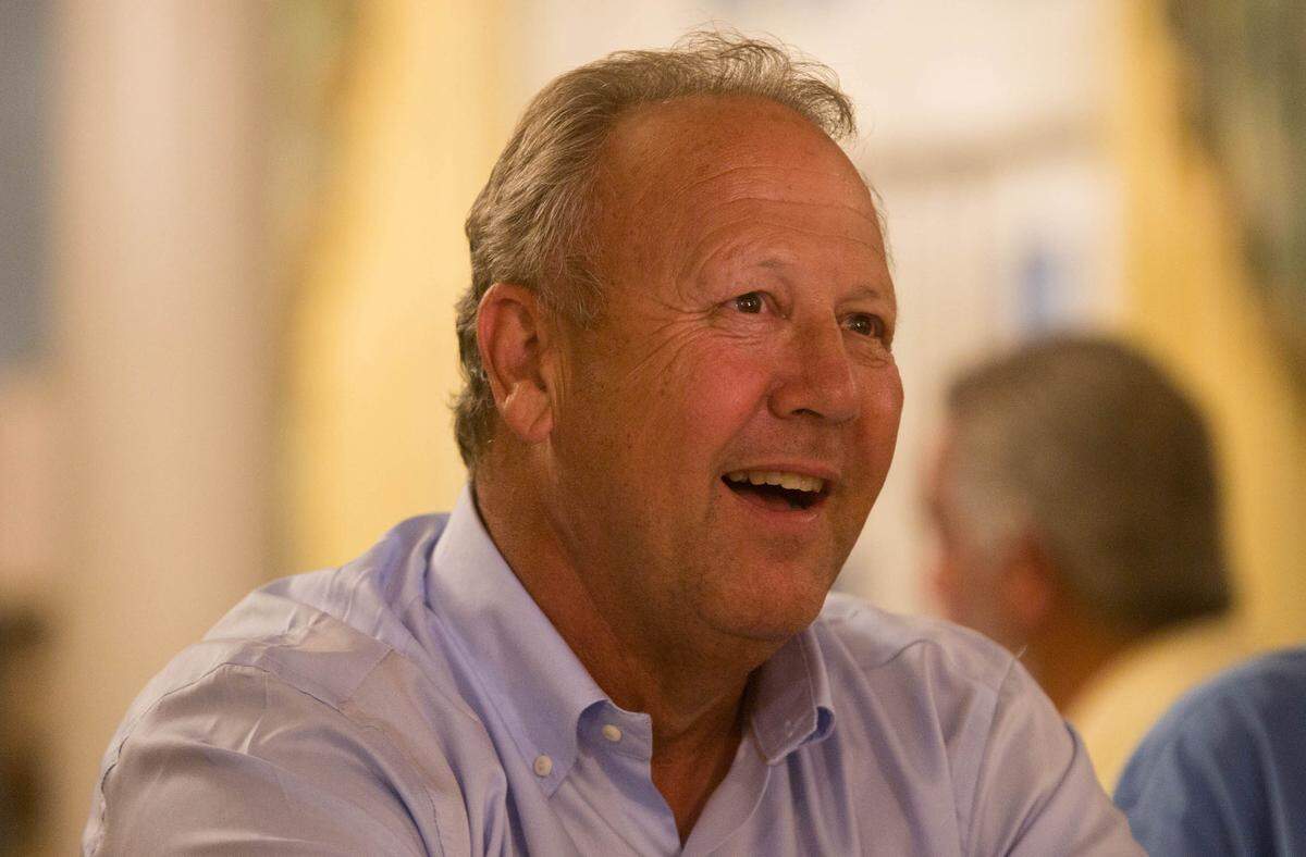 County Council Chair incumbent Mark Lazarus gathered with supporters for election night.