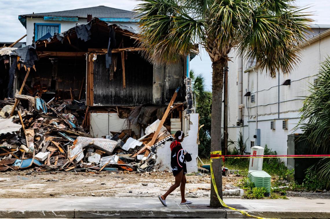 The Coral Sands Motel near Third Avenue North in Myrtle Beach, SC is being demolished. Monday, May 19, 2025.