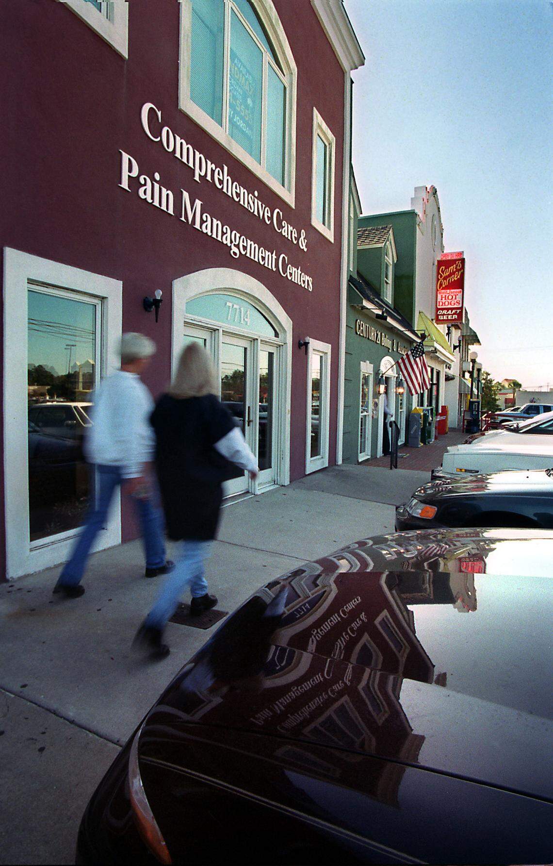 11/13/2001: Comprehensive Care & Pain Management Center in Myrtle Beach, South Carolina which was closed after the DEA suspended its doctors’ licenses to prescribe narcotics. Eight of the clinics’ physicians would be charged with overprescribing opioids.